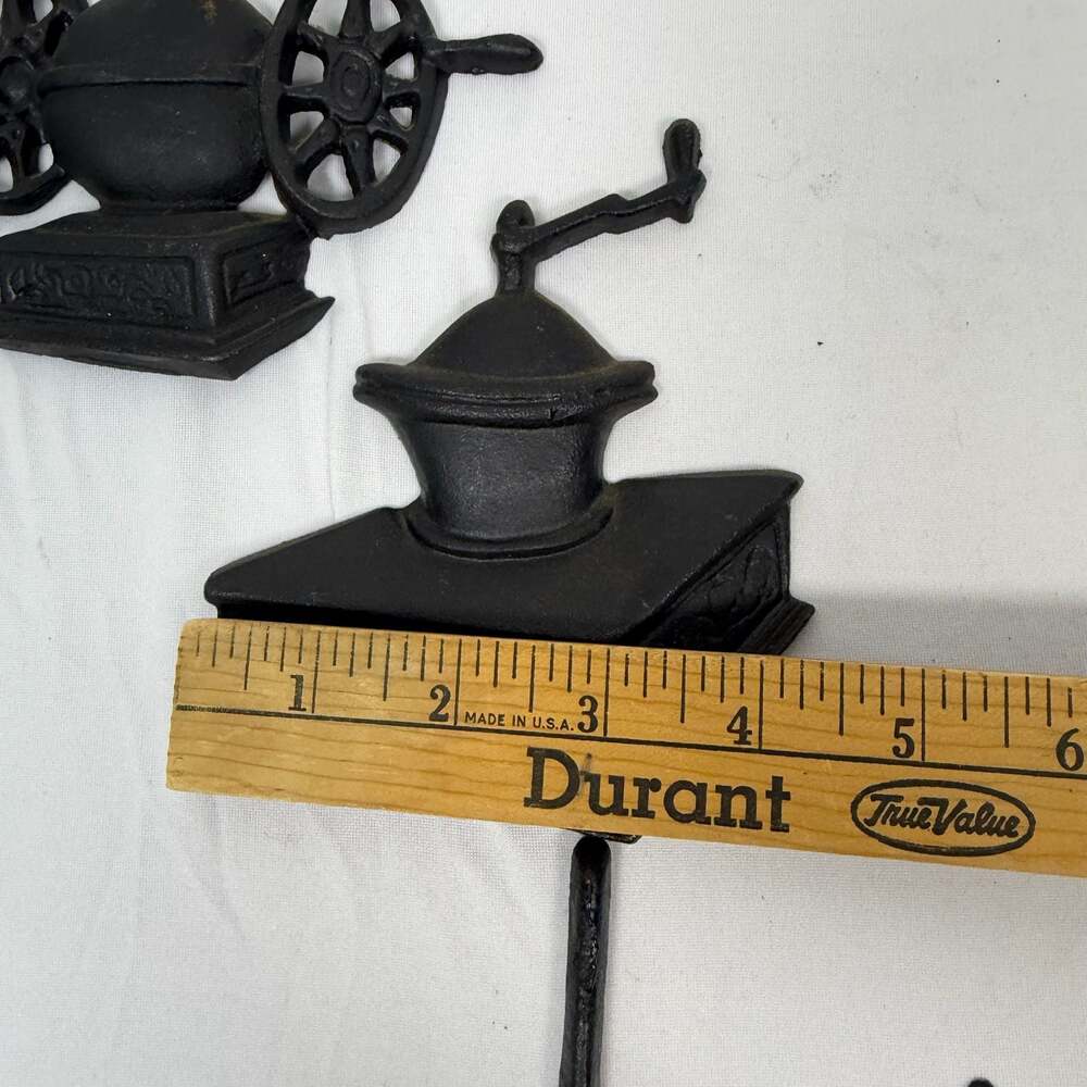 Vintage Sexton Black Cast Metal Kitchen Wall Plaques Set of 5 - Picture 11 of 16